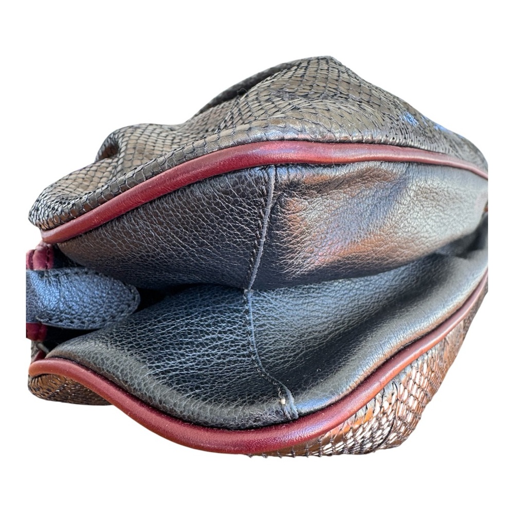 Authentic Marc Jacobs Anthracite Python Capra Gm … - image 7